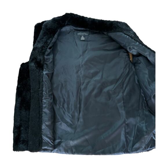 Fabulous furs Black Mink Faux Fur Hook Vest size 2 XL - Picture 7 of 16